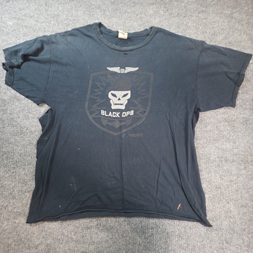 Call Of Duty Black Ops Shirt Mens Large Black Gildan Graphic Tee T-Shirt Top